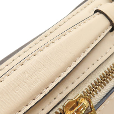 ルイヴィトン LOUIS VUITTON サントンジュ M43559 クレーム モノグラムキャンバス レザー ショルダーバッグ ゴールド金具 茶 白