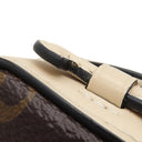 ルイヴィトン LOUIS VUITTON サントンジュ M43559 クレーム モノグラムキャンバス レザー ショルダーバッグ ゴールド金具 茶 白