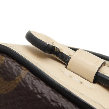 ルイヴィトン LOUIS VUITTON サントンジュ M43559 クレーム モノグラムキャンバス レザー ショルダーバッグ ゴールド金具 茶 白