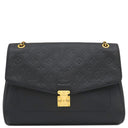 ルイヴィトン LOUIS VUITTON サンジェルマン MM M48933 ノワール モノグラムアンプラント ショルダーバッグ ゴールド金具 黒