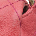 シャネル CHANEL ワイルドステッチ ワンショルダー レッド カーフ ショルダーバッグ シルバー金具 赤 ピンク 肩掛け