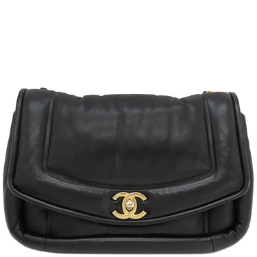シャネル CHANEL ココマーク チェーンショルダー AS1178 ブラック ラムスキン ショルダーバッグ ヴィンテージ金具 黒