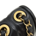 シャネル CHANEL ココマーク チェーンショルダー AS1178 ブラック ラムスキン ショルダーバッグ ヴィンテージ金具 黒