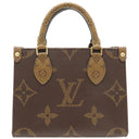 ルイヴィトン LOUIS VUITTON オンザゴー BB M46839 モノグラムリバース モノグラムキャンバス モノグラムリバースキャンバス 2WAYバッグ ゴールド金具 茶 ショルダー ハンドバッグ