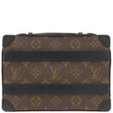 ルイヴィトン LOUIS VUITTON ハンドル ソフトトランク M45935 モノグラムマカサー モノグラムマカサー ショルダーバッグ マットブラック金具 茶 黒
