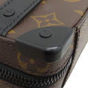 ルイヴィトン LOUIS VUITTON ハンドル ソフトトランク M45935 モノグラムマカサー モノグラムマカサー ショルダーバッグ マットブラック金具 茶 黒