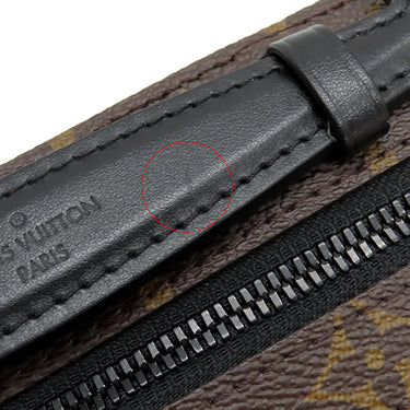 ルイヴィトン LOUIS VUITTON ハンドル ソフトトランク M45935 モノグラムマカサー モノグラムマカサー ショルダーバッグ マットブラック金具 茶 黒