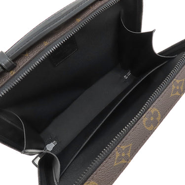 ルイヴィトン LOUIS VUITTON ハンドル ソフトトランク M45935 モノグラムマカサー モノグラムマカサー ショルダーバッグ マットブラック金具 茶 黒