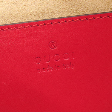グッチ GUCCI GGマーモント ハンドバッグ 739166 レッド キルティングシェブロンレザー ハンドバッグ ヴィンテージ金具 赤 肩掛け