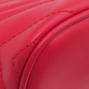 グッチ GUCCI GGマーモント ハンドバッグ 739166 レッド キルティングシェブロンレザー ハンドバッグ ヴィンテージ金具 赤 肩掛け