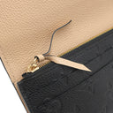 ルイヴィトン LOUIS VUITTON ポルトフォイユ エミリー M62369 ノワール モノグラムアンプラント 長財布 ゴールド金具 黒 二つ折り