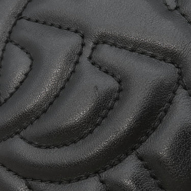 グッチ GUCCI GGマーモント スモール カメラバッグ 447632 ブラック シェブロンキルティングレザー ショルダーバッグ ヴィンテージ金具 黒