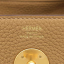 エルメス HERMES リンディ26 ビスキュイ トリヨンクレマンス 2WAYバッグ ゴールド金具 茶