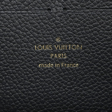 ルイヴィトン LOUIS VUITTON ポルトフォイユ クレマンス M60171 ノワール モノグラムアンプラント 長財布 ゴールド金具 黒 ラウンドファスナー