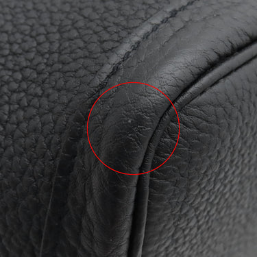 エルメス HERMES ガーデンパーティーPM ブラック ネゴンダ トートバッグ シルバー金具 黒