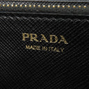 プラダ PRADA リボン フラップ ウォレット 1MH132 ブラック サフィアーノレザー 長財布 ゴールド金具 黒 SAFFIANO FIOCCO