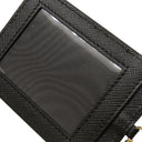 プラダ PRADA リボン フラップ ウォレット 1MH132 ブラック サフィアーノレザー 長財布 ゴールド金具 黒 SAFFIANO FIOCCO