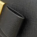プラダ PRADA リボン フラップ ウォレット 1MH132 ブラック サフィアーノレザー 長財布 ゴールド金具 黒 SAFFIANO FIOCCO