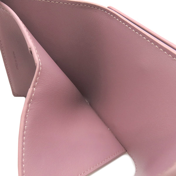 CELINE トリオンフ 三つ折り財布 ピンク レザー CELINE セリーヌ トリオンフ コンパクトウォレット ピンク