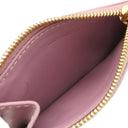 セリーヌ CELINE トリオンフ コイン入れ付き コンパクトウォレット 10I653DPV ピンク レザー 三つ折り財布 ゴールド金具