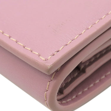 セリーヌ CELINE トリオンフ コイン入れ付き コンパクトウォレット 10I653DPV ピンク レザー 三つ折り財布 ゴールド金具