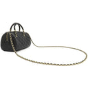 シャネル CHANEL マトラッセ ミニボストン AP4411 ブラック ラムスキン 2WAYバッグ ゴールド金具 黒 チェーンショルダー