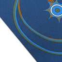 エルメス HERMES ツイリー ブルーペトロール×ゴールド シルク スカーフ 【LES VOITURES A TRANSFORMATION/折り畳み式幌の馬車】