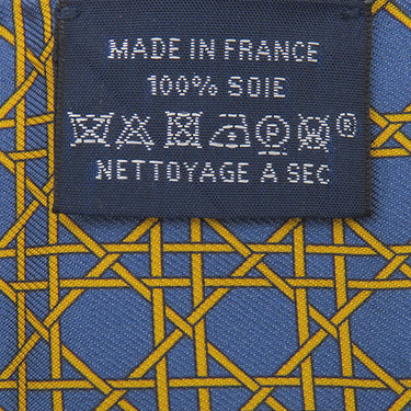 エルメス HERMES ツイリー ブルーペトロール×ゴールド シルク スカーフ 【LES VOITURES A TRANSFORMATION/折り畳み式幌の馬車】