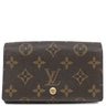 ルイヴィトン LOUIS VUITTON ポルトモネ ビエトレゾール M61730 モノグラム モノグラムキャンバス 二つ折り財布 ゴールド金具 茶