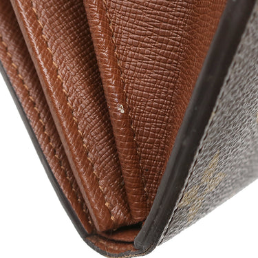ルイヴィトン LOUIS VUITTON ポルトモネ ビエトレゾール M61730 モノグラム モノグラムキャンバス 二つ折り財布 ゴールド金具 茶
