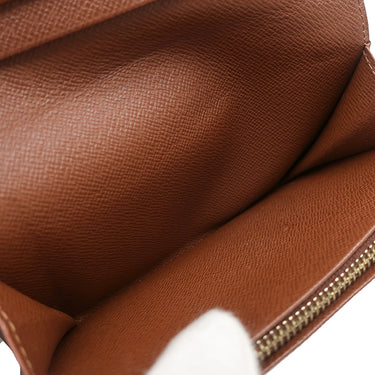 ルイヴィトン LOUIS VUITTON ポルトモネ ビエトレゾール M61730 モノグラム モノグラムキャンバス 二つ折り財布 ゴールド金具 茶