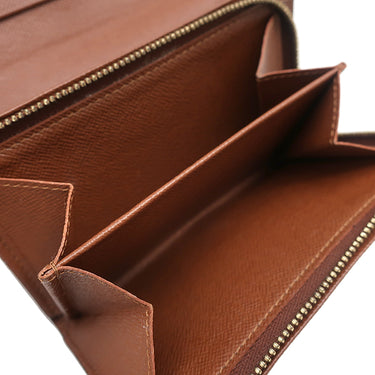 ルイヴィトン LOUIS VUITTON ポルトモネ ビエトレゾール M61730 モノグラム モノグラムキャンバス 二つ折り財布 ゴールド金具 茶