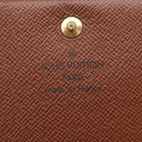 ルイヴィトン LOUIS VUITTON ポルトモネ ビエトレゾール M61730 モノグラム モノグラムキャンバス 二つ折り財布 ゴールド金具 茶