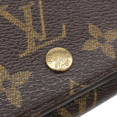 ルイヴィトン LOUIS VUITTON ポルトモネ ビエトレゾール M61730 モノグラム モノグラムキャンバス 二つ折り財布 ゴールド金具 茶
