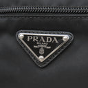 プラダ PRADA トライアングルロゴ 1BC421 ブラック ナイロン ショルダーバッグ シルバー金具 黒 三角ロゴ VELA