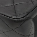 シャネル CHANEL マトラッセ 25 フラップバッグ A01112 ブラック ラムスキン ショルダーバッグ ゴールド金具 黒 ダブルフラップ ダブルチェーン