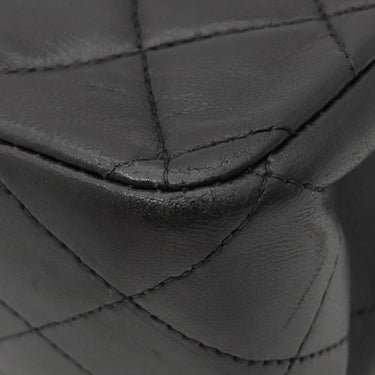 シャネル CHANEL マトラッセ 25 フラップバッグ A01112 ブラック ラムスキン ショルダーバッグ ゴールド金具 黒 ダブルフラップ ダブルチェーン