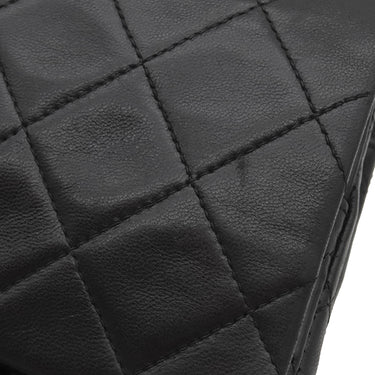 シャネル CHANEL マトラッセ 25 フラップバッグ A01112 ブラック ラムスキン ショルダーバッグ ゴールド金具 黒 ダブルフラップ ダブルチェーン