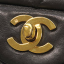 シャネル CHANEL マトラッセ 25 フラップバッグ A01112 ブラック ラムスキン ショルダーバッグ ゴールド金具 黒 ダブルフラップ ダブルチェーン