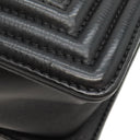 シャネル CHANEL ボーイシャネル ワイルドステッチ チェーンショルダー A67086 ブラック レザー ショルダーバッグ ヴィンテージ金具 黒