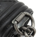 シャネル CHANEL ボーイシャネル ワイルドステッチ チェーンショルダー A67086 ブラック レザー ショルダーバッグ ヴィンテージ金具 黒