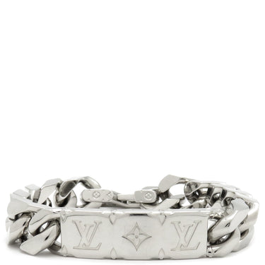 ルイヴィトン LOUIS VUITTON チェーンブレスレット モノグラム M00855 シルバー 真鍮 ブレスレット