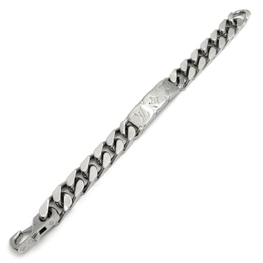 ルイヴィトン LOUIS VUITTON チェーンブレスレット モノグラム M00855 シルバー 真鍮 ブレスレット