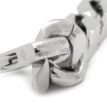 ルイヴィトン LOUIS VUITTON チェーンブレスレット モノグラム M00855 シルバー 真鍮 ブレスレット