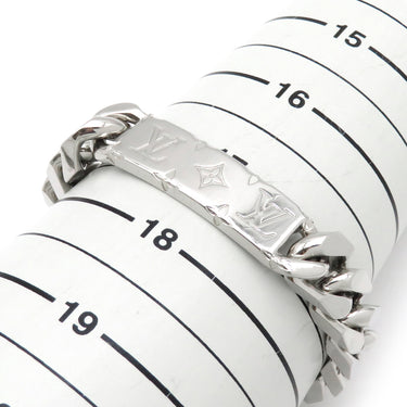 ルイヴィトン LOUIS VUITTON チェーンブレスレット モノグラム M00855 シルバー 真鍮 ブレスレット