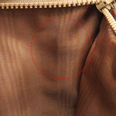 セリーヌ CELINE マカダム ミニボストン ブラウン PVC レザー ハンドバッグ ゴールド金具 茶