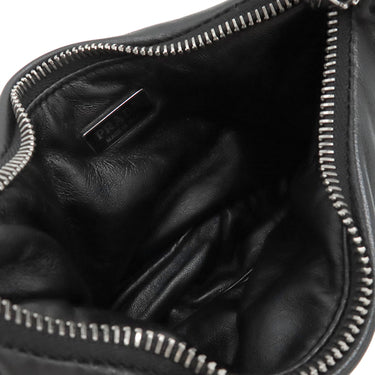 プラダ PRADA パデッド ナッパレザー バッグ 1BA384 ブラック レザー 2WAYバッグ シルバー金具 黒 ハンドバッグ ショルダー 三角ロゴプレート