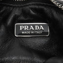 プラダ PRADA パデッド ナッパレザー バッグ 1BA384 ブラック レザー 2WAYバッグ シルバー金具 黒 ハンドバッグ ショルダー 三角ロゴプレート