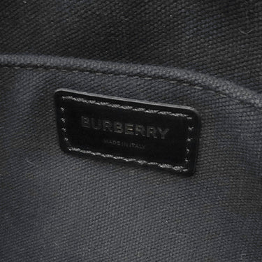 バーバリー BURBERRY ノバチェック ベージュ×ブラック キャンバス レザー ショルダーバッグ ゴールド金具 黒 チェーンショルダー