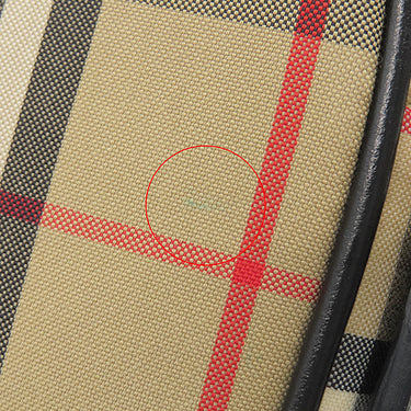 バーバリー BURBERRY ノバチェック ベージュ×ブラック キャンバス レザー ショルダーバッグ ゴールド金具 黒 チェーンショルダー